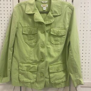 Talbots Light Green Utility Jacket